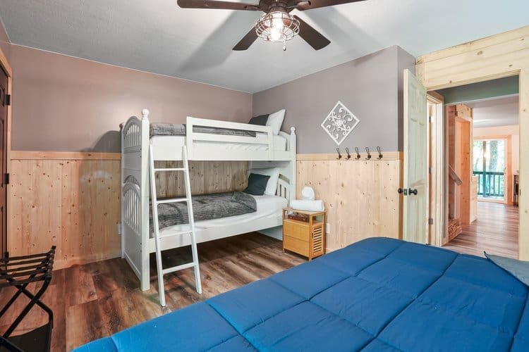 A set of twin bunks will accommodate additional guests if needed.