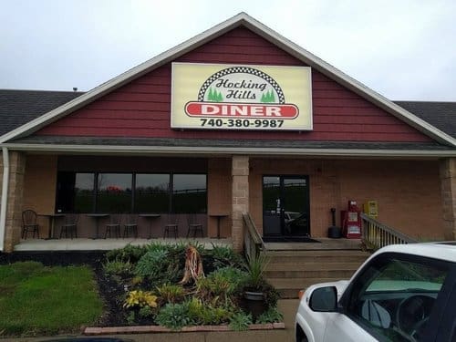 Hocking Hills Diner signage and exterior facade