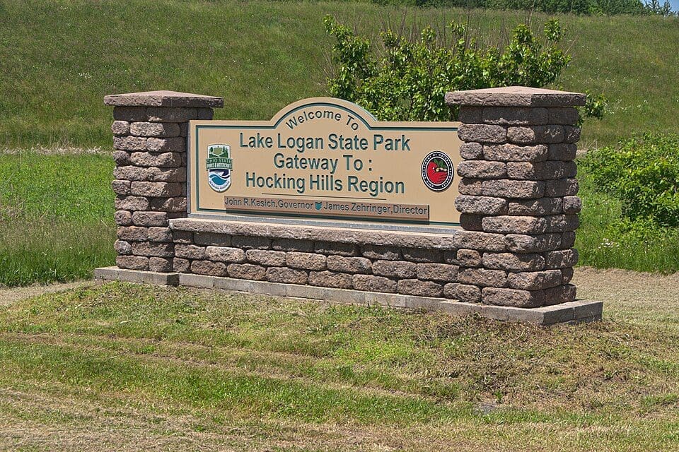 Sign at Lake Logan State Park