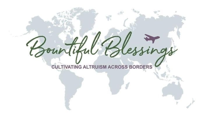 Beautiful Blessings logo with a soft script font and a map graphic
